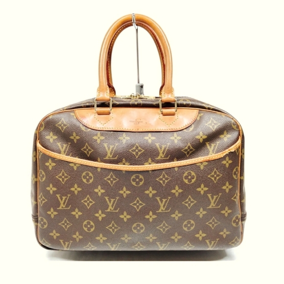 💯 LOUIS VUITTON LV Deauville Brown Monogram Hand Bag - Picture 14 of 14